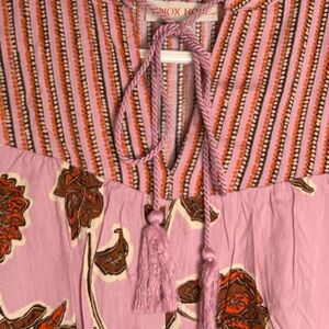 Knox Rose Pink and Brown Patterned Dress